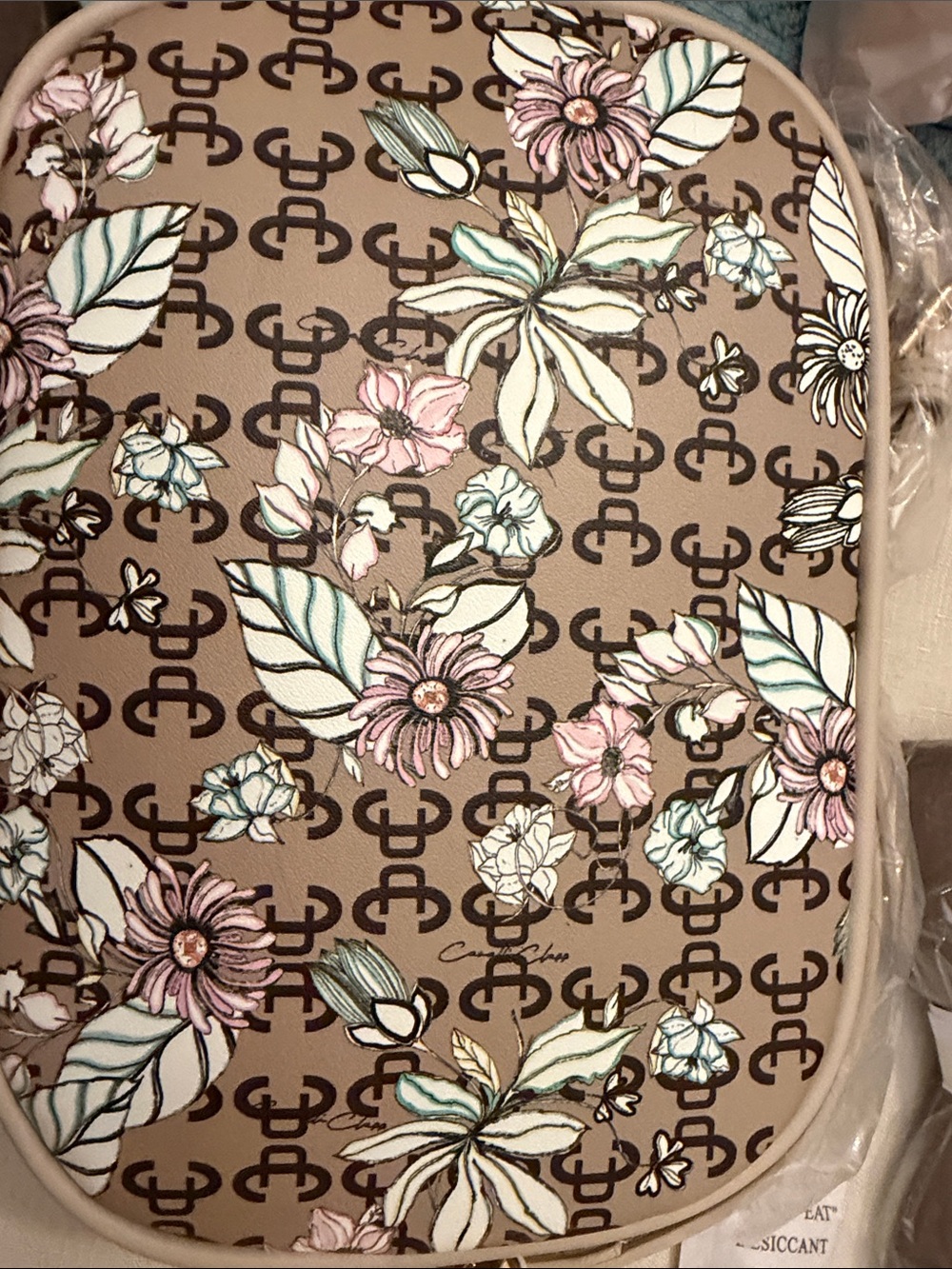 Cavalli Class NWT Lucilla Floral Logo Camera Crossbody Bag - Picture 5 of 9